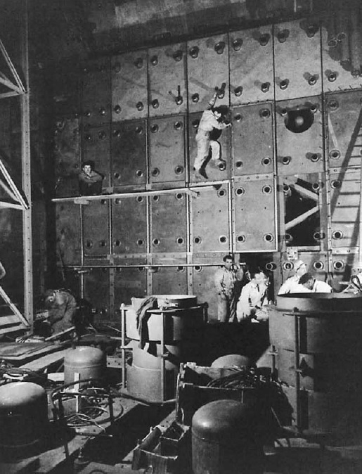 Construction of the G2 reactor at Marcoule, which produced weapons-grade plutonium for French atomic bombs. courtesy of CEA.MAH.Jahan