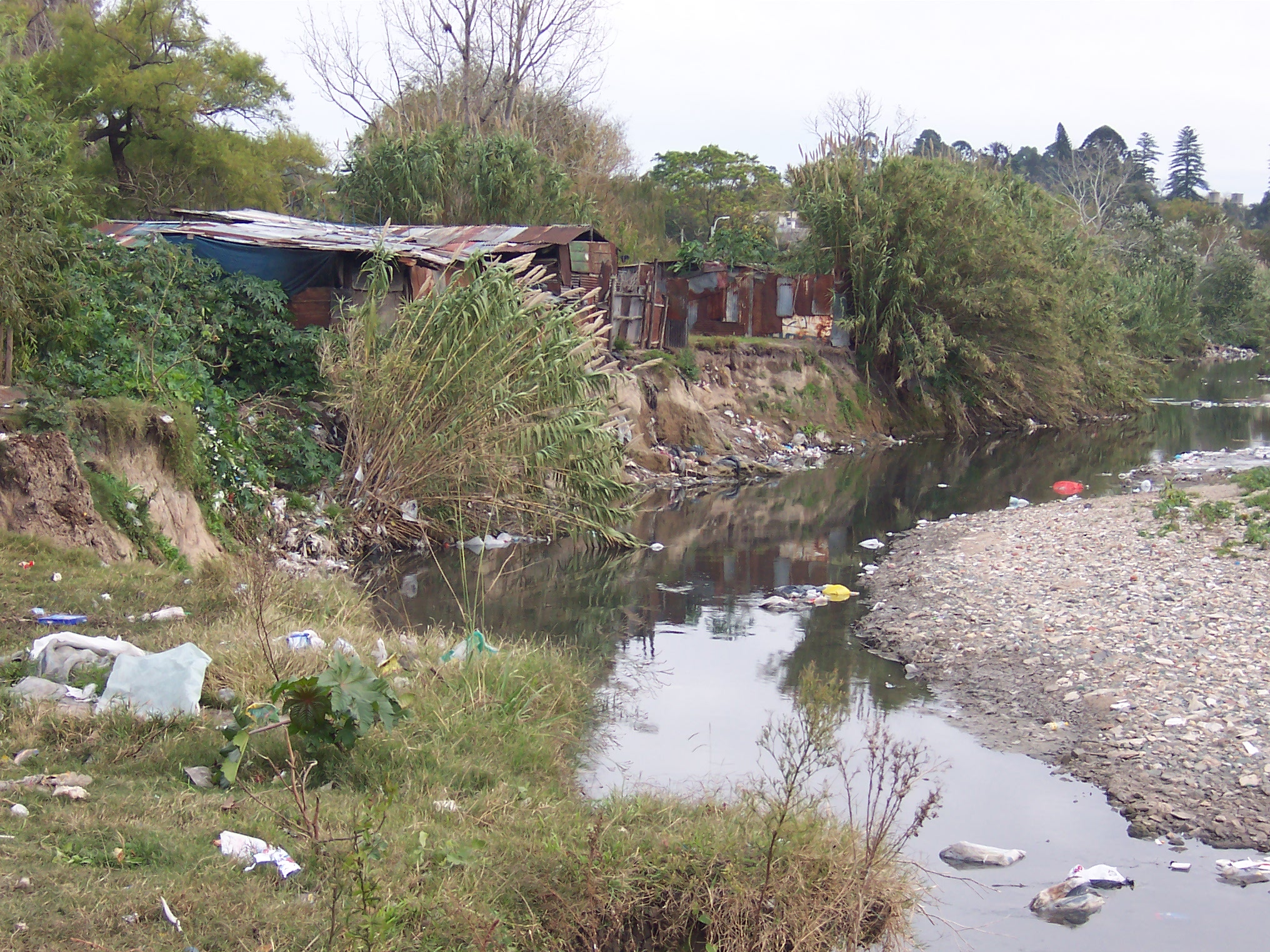 Renfrew - Squatter settlement on Miguelete River